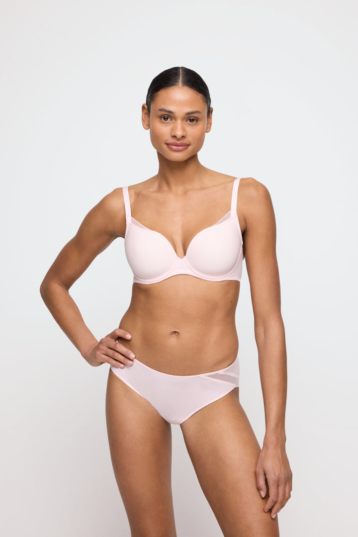 Marie Jo Milao Padded Heart Shape Bra in Pastel Pink