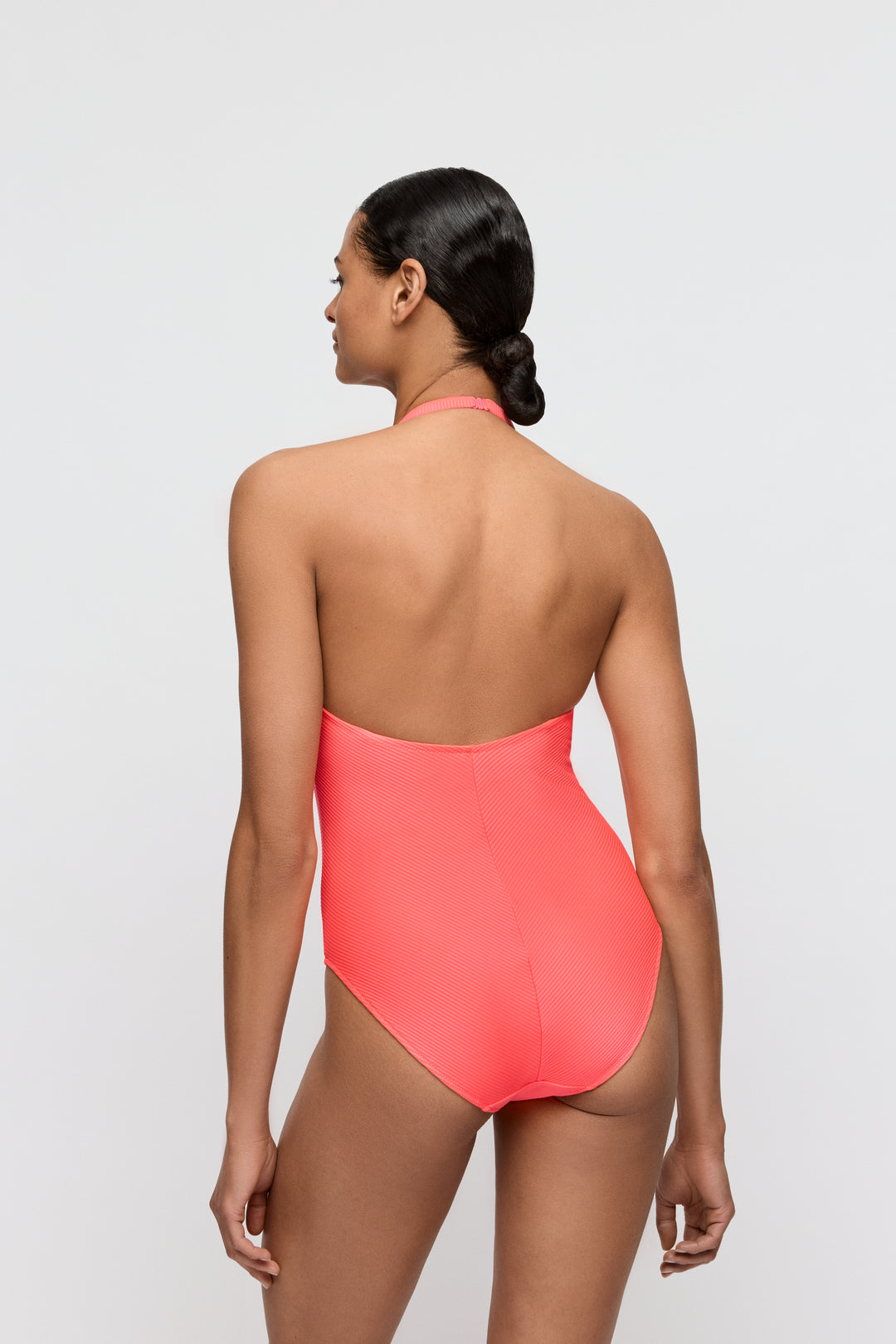 Marie Jo Swim Cassie Padded Heart Shape Swimsuit in Neon Fiesta
