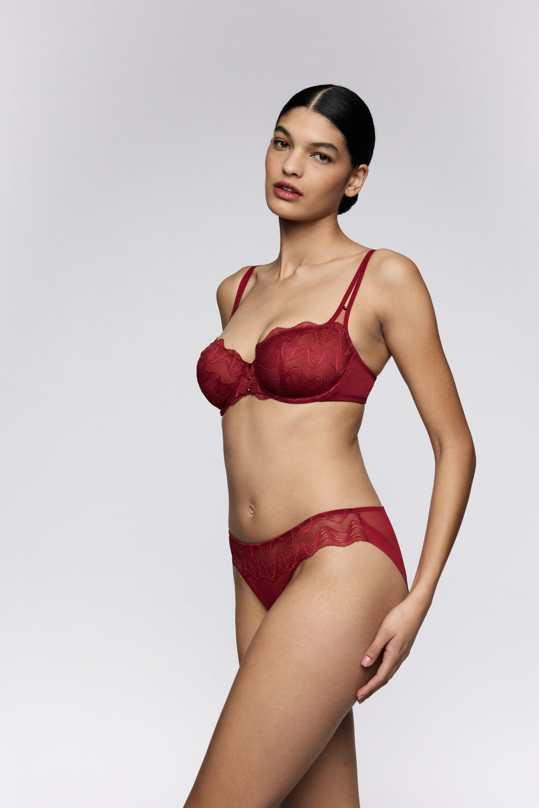 Sarda Nasim Balcony Bra in Bourgogne
