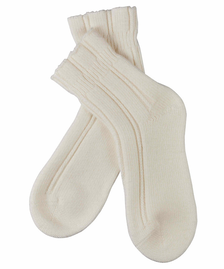Falke Cosy Fluffy Angora Bedsock in Off-White