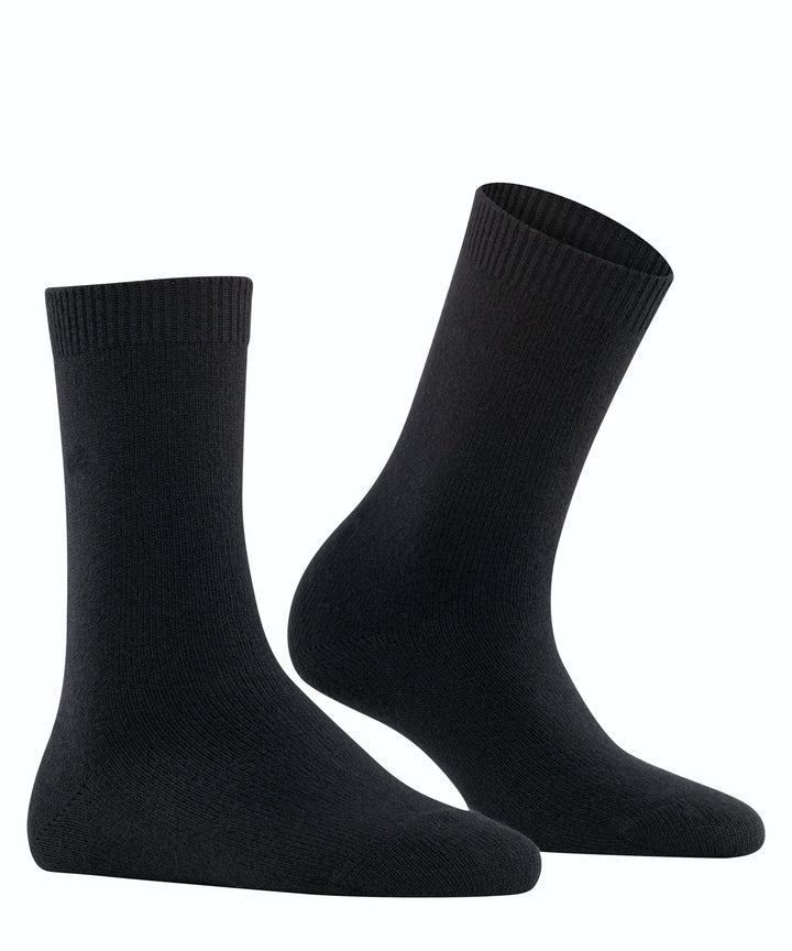 Falke Cosy Wool Short Socks in Black