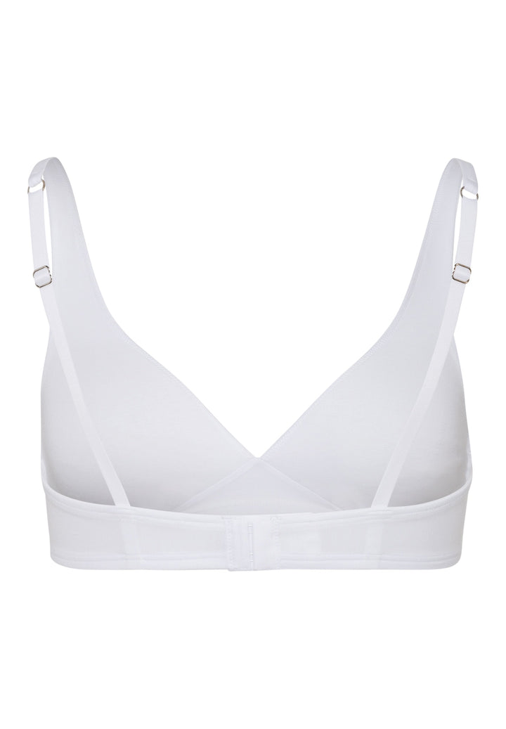 Hanro Cotton Sensation Soft Cup Wireless Bra in White