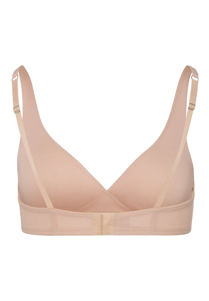 Hanro Cotton Sensation Soft Cup Wireless Bra in Beige