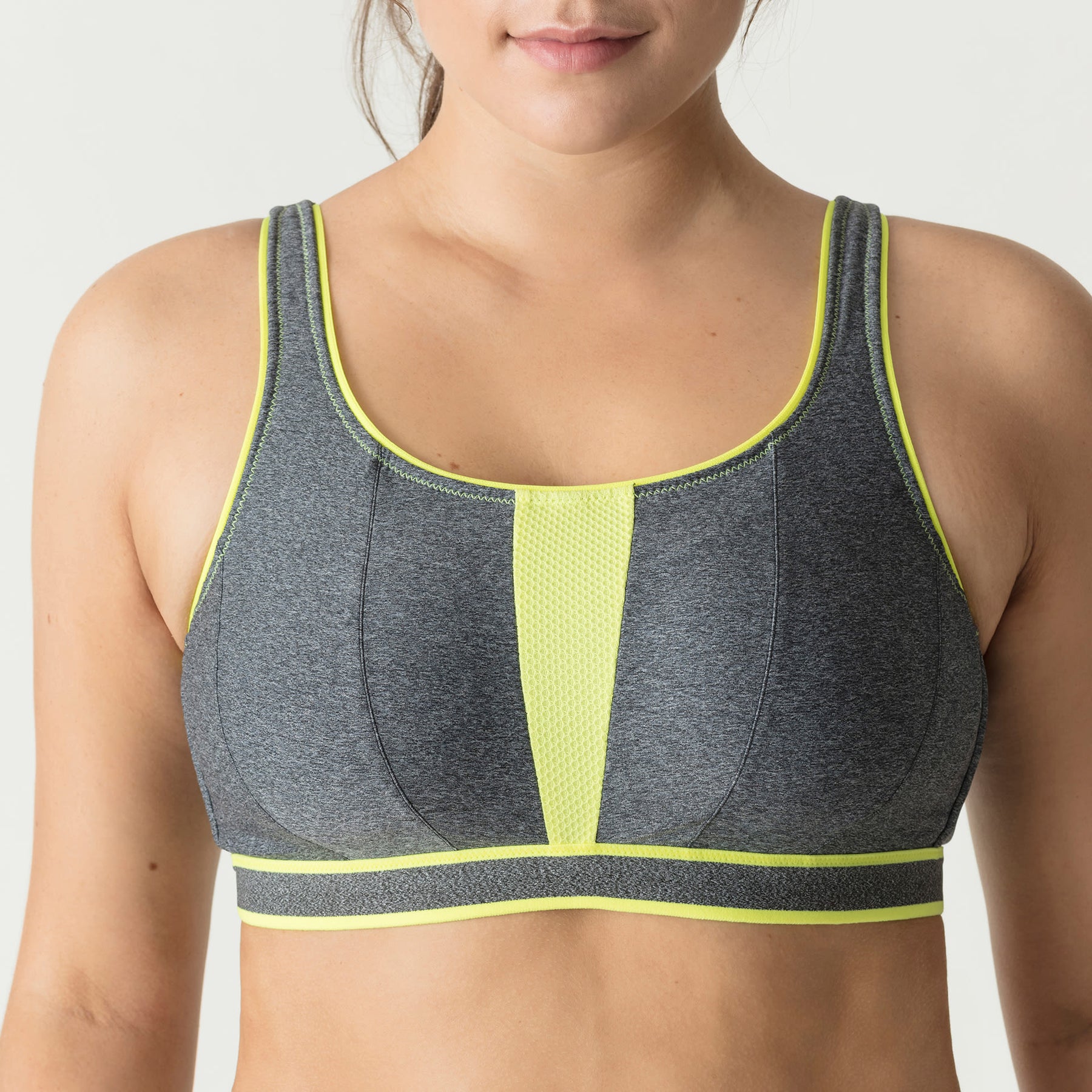 Sports Bras for Women Plus Size High Impact Full Coverage All-Round Support  for Running, Grey, 34C : : Fashion