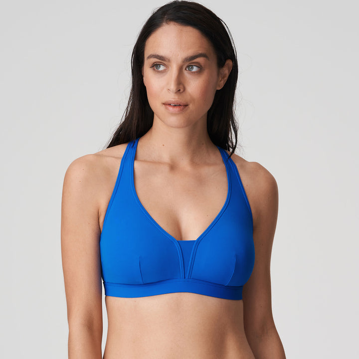 Prima Donna Swim Holiday Bikini with Removable Pads Tie Side Bikini Briefs in Electric Blue