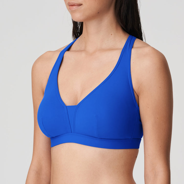 Prima Donna Swim Holiday Bikini with Removable Pads Tie Side Bikini Briefs in Electric Blue