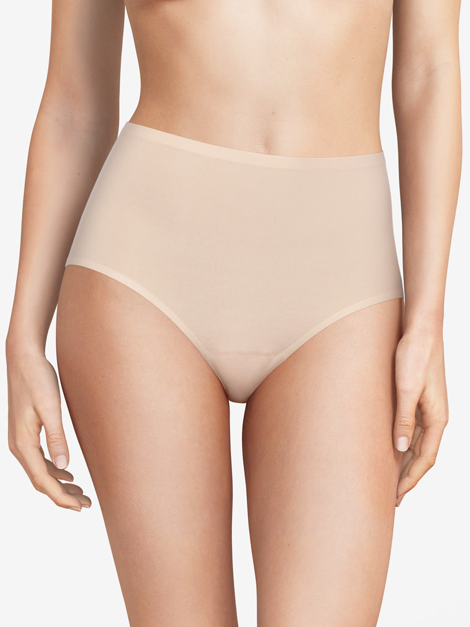 Chantelle Soft Stretch High Waist Brief in Nude