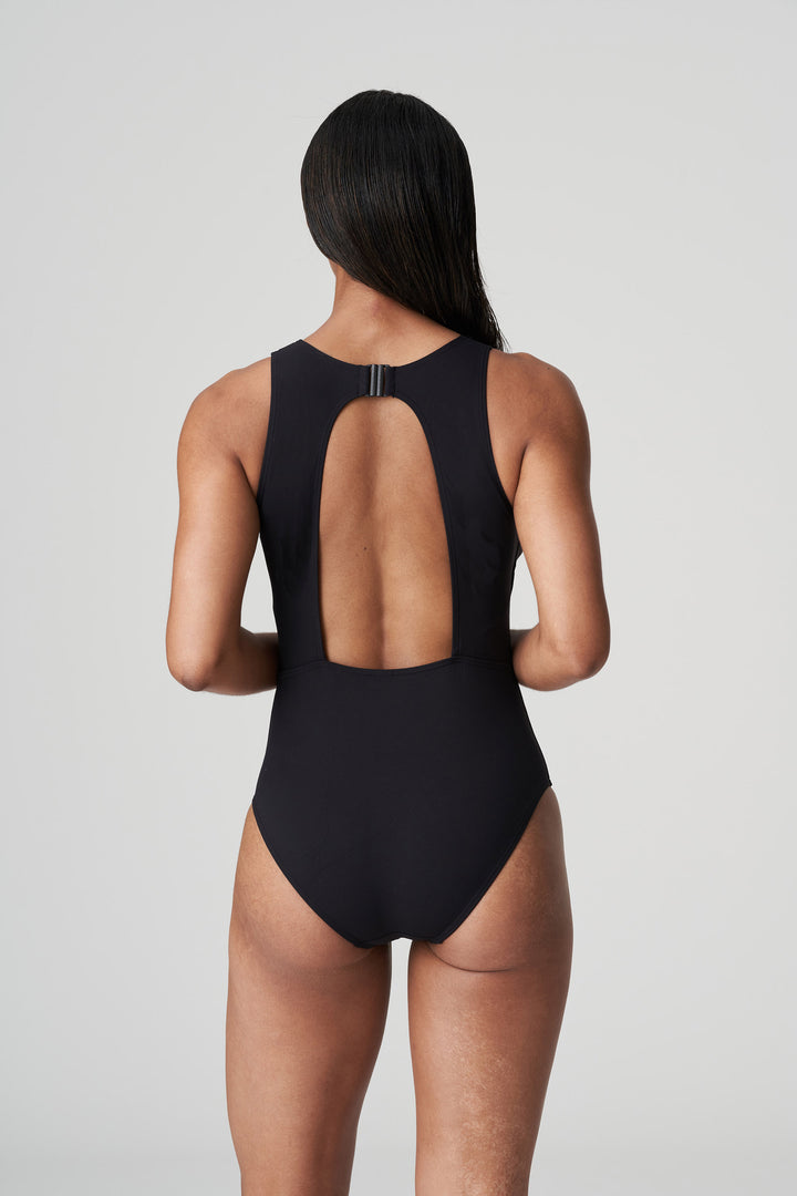 Prima Donna Swim Holiday High Neck Swimsuit in Black